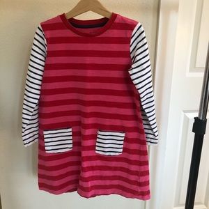 Mini Boden Striped Tunic Dress. Size 6-7.